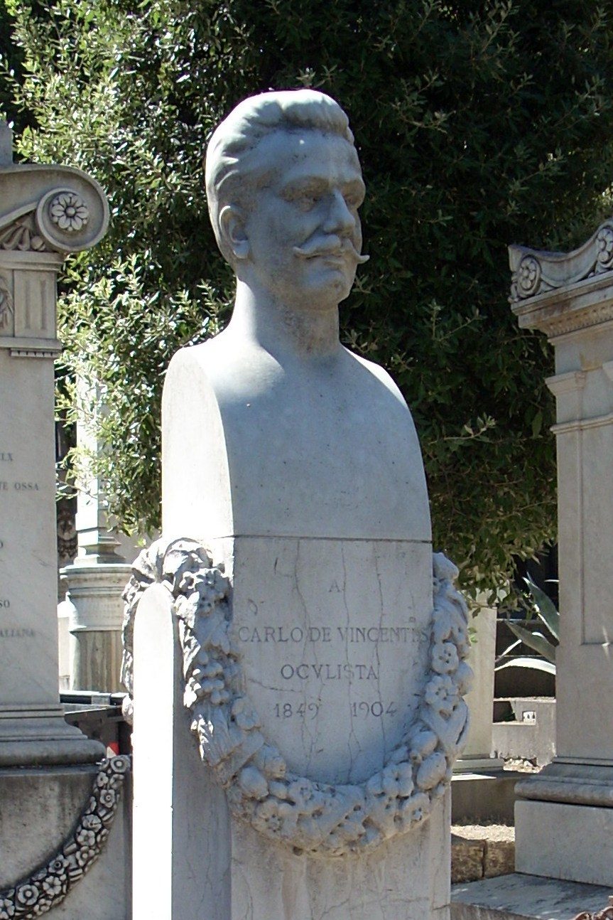 Carlo De Vincentiis bust, Cimitero Poggioreale, Naples - 02.JPG